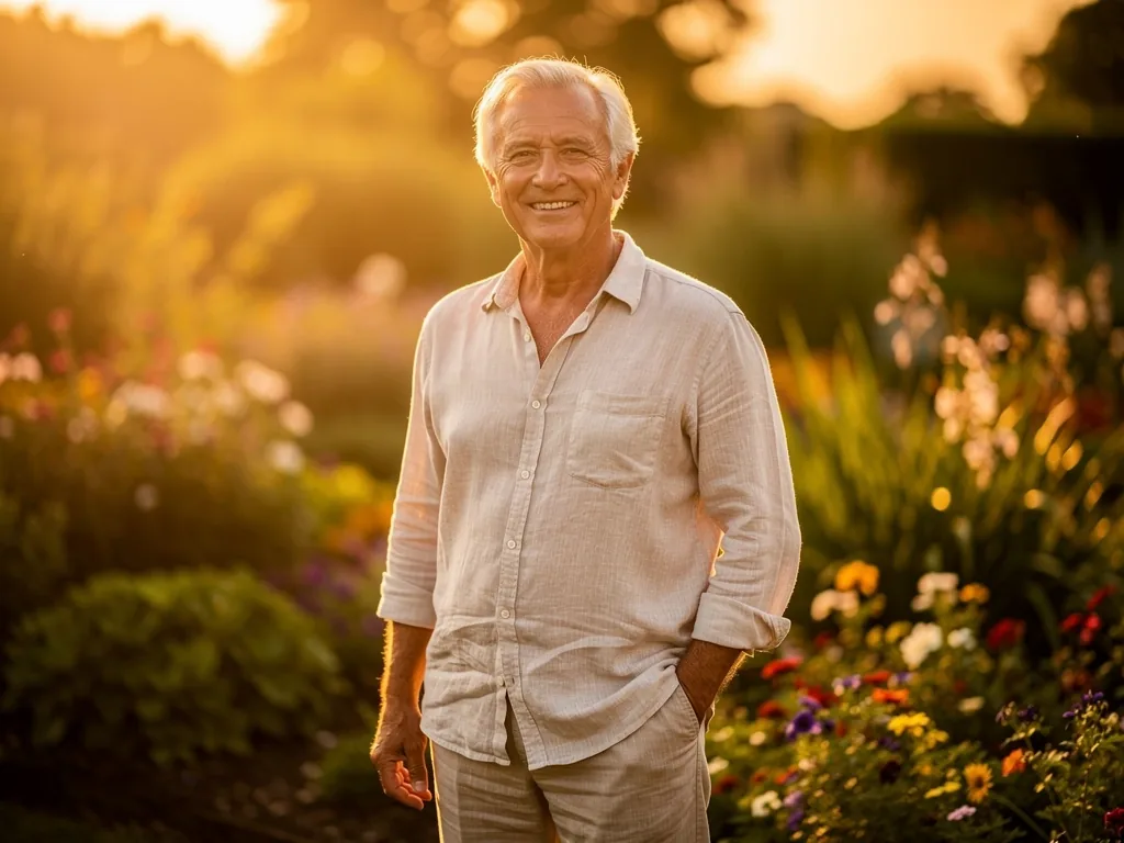 Dojrzała witalność w świetle słońca